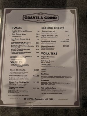 Menu photo 1 Gravel and Grind Frederick, MD Menu photo 1 Gravel and Grind Frederick, MD