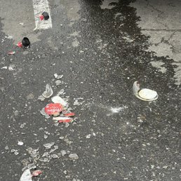 I told two employees to clean it, but they never did I told two employees to clean it, but they never did