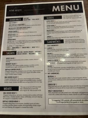 Menu photo 3 Altar Society Brewing Long Beach, CA