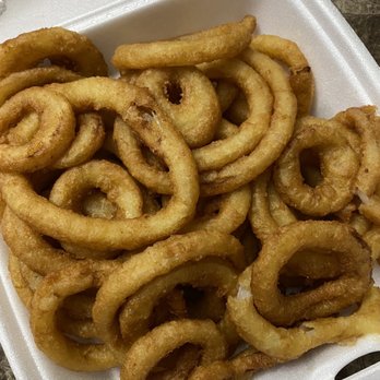 PrimeTime Donair - onion rings in a styrofoam container - Donairs Near Me - Edmonton, Alberta PrimeTime Donair - onion rings in a styrofoam container - Donairs Near Me - Edmonton, Alberta