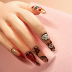 Yours Not Mine Nails - Little practice design