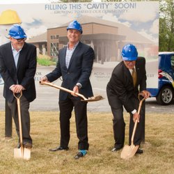 The Center For Dental Excellence - Dr. Charles Greenebaum, Dr. Cary Goldberg & Flossmoor's Mayor Braun break ground for a major expansion!