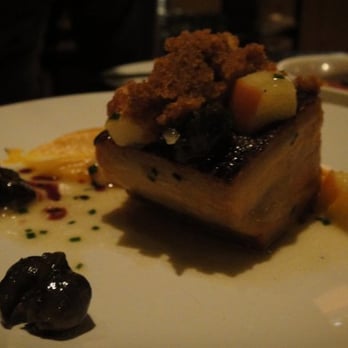 Toro - Vientre de Cerdo / Crispy Pork Belly with Pumpkin, Escargots, Liberty Apples and Smoked Maple Crumb - Tapas Bars Near Me - Boston, Massachusetts