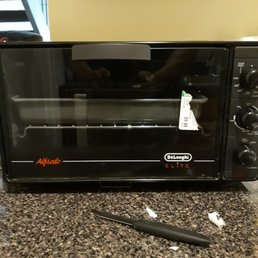 This particular toaster oven is unusually clean but has you can see the sticker is on the glass I had to scrape it off. This particular toaster oven is unusually clean but has you can see the sticker is on the glass I had to scrape it off.
