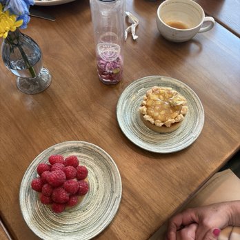 One Day In Paris - Raspberry tart and apple caramel tart - Cafes Near Me - Alpharetta, Georgia