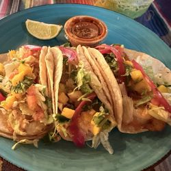 The Guac Box - Blackened shrimp tacos