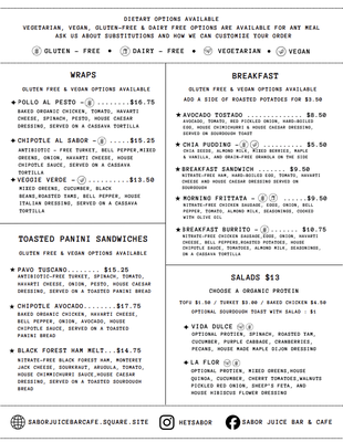 Menu photo 2 Sabor Juice Bar & Cafe Sequim, WA