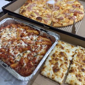 Pizza Guys - Hawaiian Delight, Penne Cheese Marinara Pasta - Pizza Near Me - Cypress, California