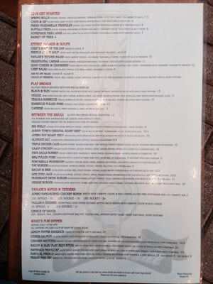 Menu photo 7 Taylor’s Tap and Grill Niagara Falls, NY