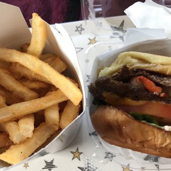 Fat Cheeks Hawaii - Lobster Cheeseburger with fries - Sandwiches Near Me - Honolulu, Hawaii