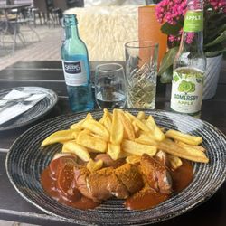 Restaurant Carls - Curry sausage with fries !