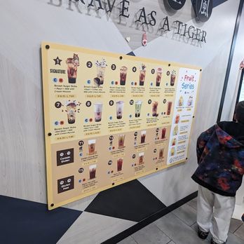 Tiger Sugar - Their Menu - Bubble Tea Near Me - Centreville, Virginia