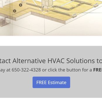 Alternative HVAC Solutions - Prominent claim of a free estimate on the "Residential" page. - Heating & Air Conditioning/HVAC Near Me - San Carlos, California