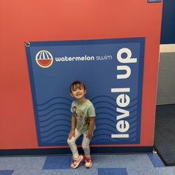 Watermelon Swim - My daughter leveling up!
