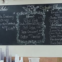 My Place Eatery - Chalkboard Specials.