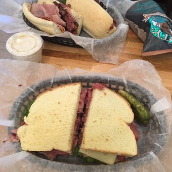 Michael's Deli - Sandwiches stuffed with all the goodies, lettuce, tomato, onions, mustard, mayo, pickles - Delis Near Me - Brookline, Massachusetts