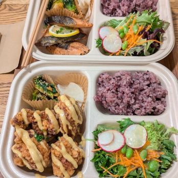 ACRE - Chicken Karaage Bento Box /GF- which my son reported to be very good. He didn't share, so it must be. - Breakfast & Brunch Near Me - Brooklyn, New York