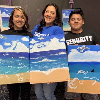 Purple Easel - Our finished product. - Paint & Sip Near Me - Ontario, California Purple Easel - Our finished product. - Paint & Sip Near Me - Ontario, California