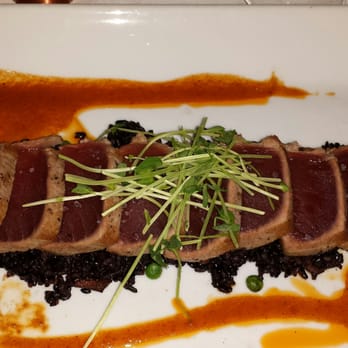 Roots Steakhouse - Ahi tuna over forbidden rice - Steakhouses Near Me - Summit, New Jersey