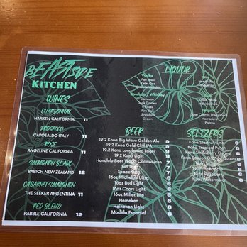 Beastside Kitchen - Menu - Seafood Near Me - Honolulu, Hawaii