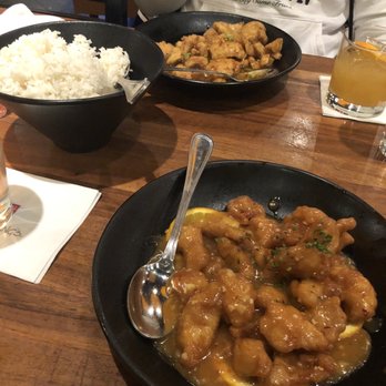 P.F. Chang's - Orange chicken and Chang 's Spicy Chicken with white rice - Chinese Near Me - Richmond, Virginia P.F. Chang's - Orange chicken and Chang 's Spicy Chicken with white rice - Chinese Near Me - Richmond, Virginia