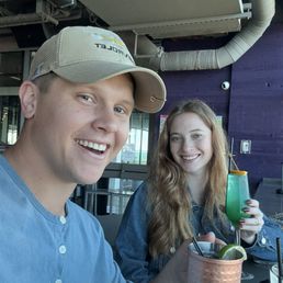 Husband and I enjoying drinks Husband and I enjoying drinks