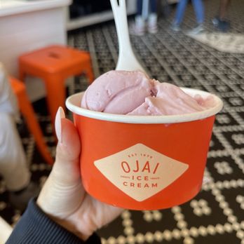 Ojai Ice Cream - honey lavender one scoop - Ice Cream & Frozen Yogurt Near Me - Ojai, California Ojai Ice Cream - honey lavender one scoop - Ice Cream & Frozen Yogurt Near Me - Ojai, California