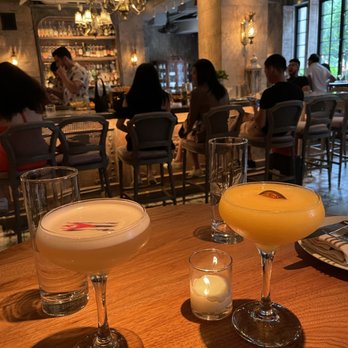 Mariel - Jennings on the left, Mango Daiquiry on the right - Cuban Near Me - Boston, Massachusetts Mariel - Jennings on the left, Mango Daiquiry on the right - Cuban Near Me - Boston, Massachusetts