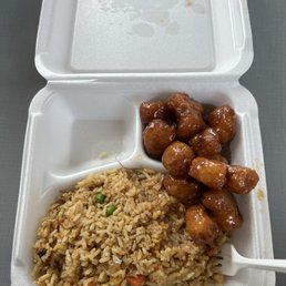One Combo (Rice and Mango Chicken)