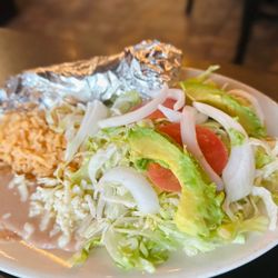 Fajitas side of Rice (side), Beans (side)