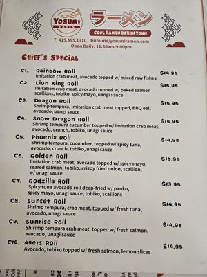 Menu photo 8 Yosumi ramen Novato, CA Menu photo 8 Yosumi ramen Novato, CA