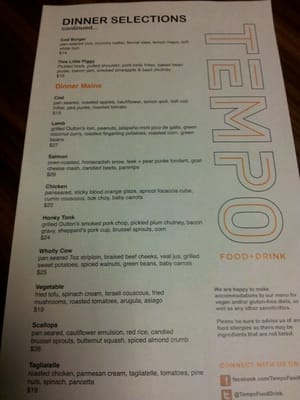 Menu photo 4 Tempo Food + Drink Halifax, NS Menu photo 4 Tempo Food + Drink Halifax, NS