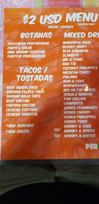 Menu photo 4 Perikitos Cantina Botanera Eagle Pass, TX