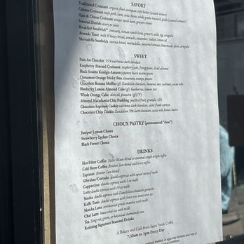Juniper - Outside menu - Coffee & Tea Near Me - San Francisco, California Juniper - Outside menu - Coffee & Tea Near Me - San Francisco, California