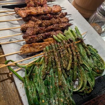 Northern China BBQ - A variety of skewers and veggies, about $40 for this much food - Barbeque Near Me - San Francisco, California Northern China BBQ - A variety of skewers and veggies, about $40 for this much food - Barbeque Near Me - San Francisco, California
