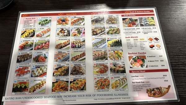 Menu photo 1 Red Wasabi Sushi West Covina, CA Menu photo 1 Red Wasabi Sushi West Covina, CA