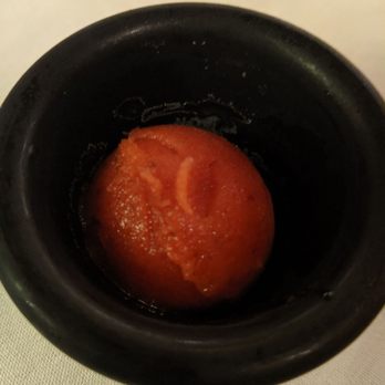 Collage Restaurant - Strawberry sorbet palate cleanser - New American Near Me - St Augustine, Florida Collage Restaurant - Strawberry sorbet palate cleanser - New American Near Me - St Augustine, Florida