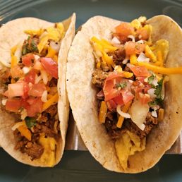 Breakfast tacos with chorizo Breakfast tacos with chorizo