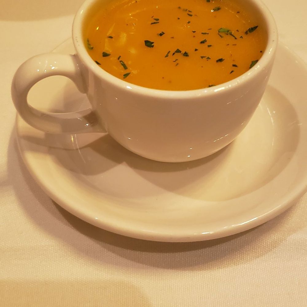 The Capital Grille - Butternut squash soup amuse bouche - Steakhouses Near Me - Minneapolis, Minnesota