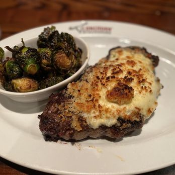 LongHorn Steakhouse - Outlaw Ribeye Crispy Brussels Sprouts Parmesan Cheese Crust - Steakhouses Near Me - Tampa, Florida LongHorn Steakhouse - Outlaw Ribeye Crispy Brussels Sprouts Parmesan Cheese Crust - Steakhouses Near Me - Tampa, Florida
