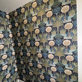 Valentina Wallpaper - powder room - Wallpapering Near Me Valentina Wallpaper - powder room - Wallpapering Near Me