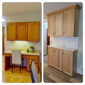 Flooring N More - Kitchen desk to cabinets - Cabinetry Near Me - Kent, Washington
