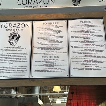 Corazon Cocina - Menu (August 2026) - Mexican Near Me - Santa Barbara, California