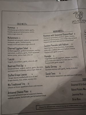 Menu photo 7 Jass Kitchen Miami, FL