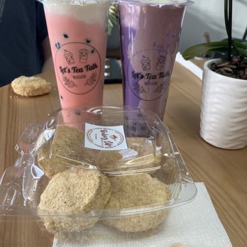 Let's Tea Talk - Ube buttercake and strawberry burst - Bubble Tea Near Me - Red Deer, Alberta Let's Tea Talk - Ube buttercake and strawberry burst - Bubble Tea Near Me - Red Deer, Alberta