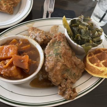 Taste Kitchen Bar - Smothered chicken. - Breakfast & Brunch Near Me - Houston, Texas Taste Kitchen Bar - Smothered chicken. - Breakfast & Brunch Near Me - Houston, Texas
