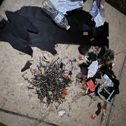 Liberty Bell Construction - Some of the debris left from the roofers.