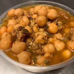 Our chickpea and chorizo soup
