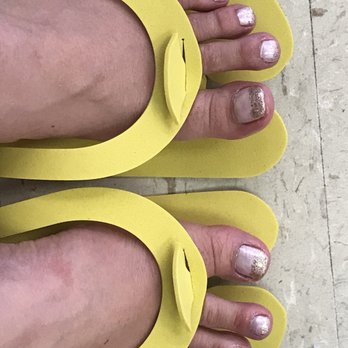 10 Nails - Champagne and glitter nails! In the color "the color that keeps on giving" & some gold sparkly gold color by opi for tips! - Nail Salons Near Me - Houston, Texas