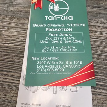 Tan-Cha - Grand opening!!! - Bubble Tea Near Me - Los Angeles, California Tan-Cha - Grand opening!!! - Bubble Tea Near Me - Los Angeles, California